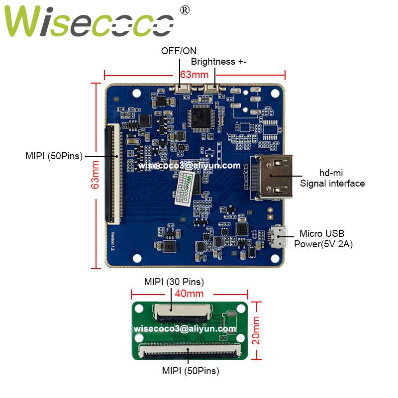 Wisecoco 4 Inch 720x720 LCD Di - Home Automation Raspberry Pi ulasan dan harga