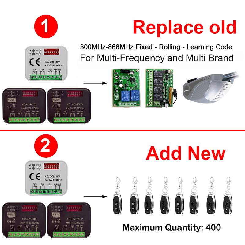 New RX MULTI 300-868MHz Tuya W - 433Mhz Receiver Module ulasan dan harga