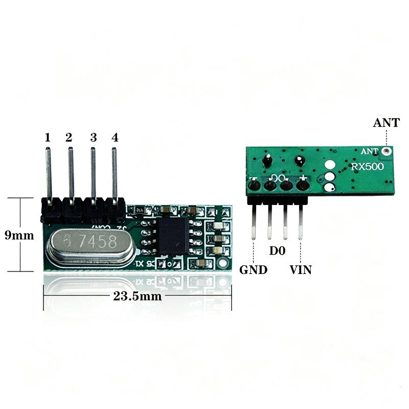 Wireless Superheterodyne Recei - 433Mhz Receiver Module ulasan dan harga