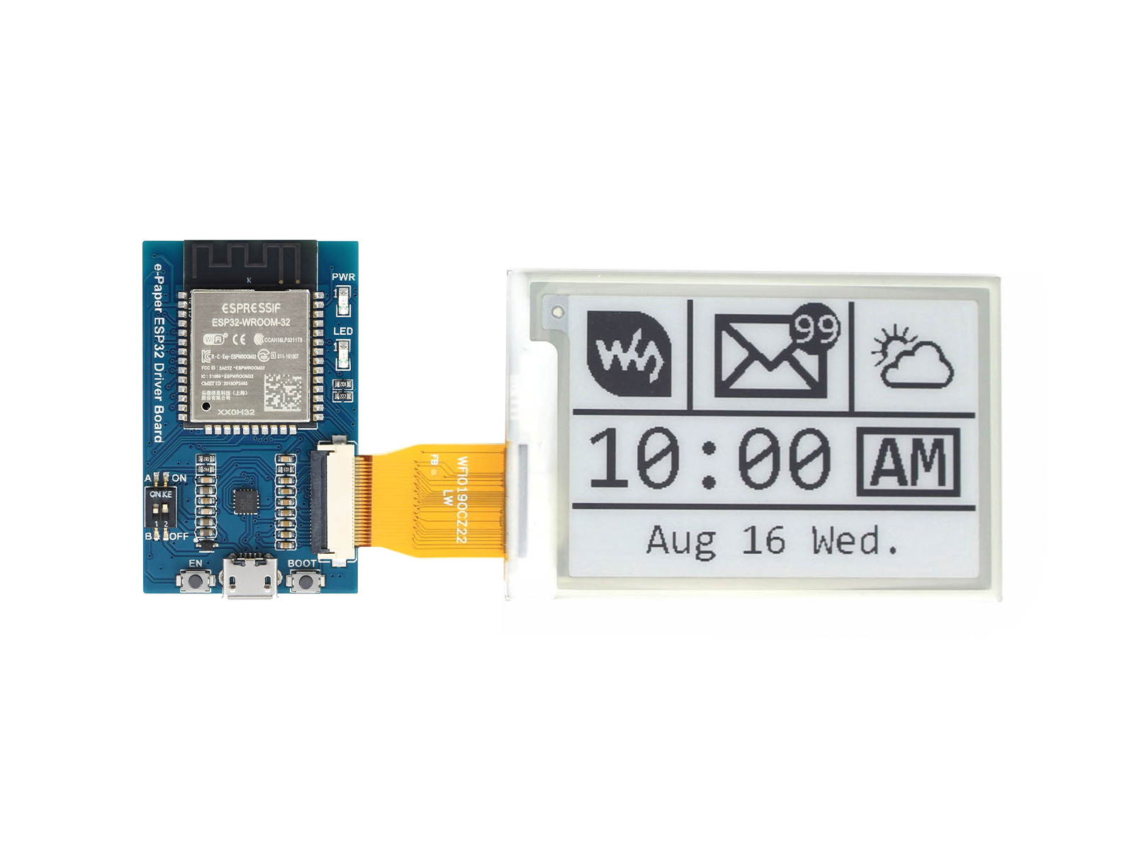 Waveshare ESP32 Epaper Driver  - Display Epaper 2.9 ulasan dan harga